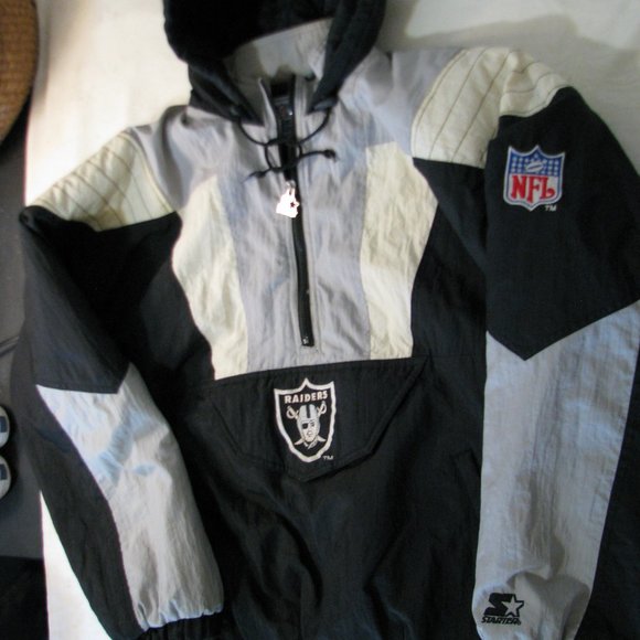 raiders starter pullover jacket